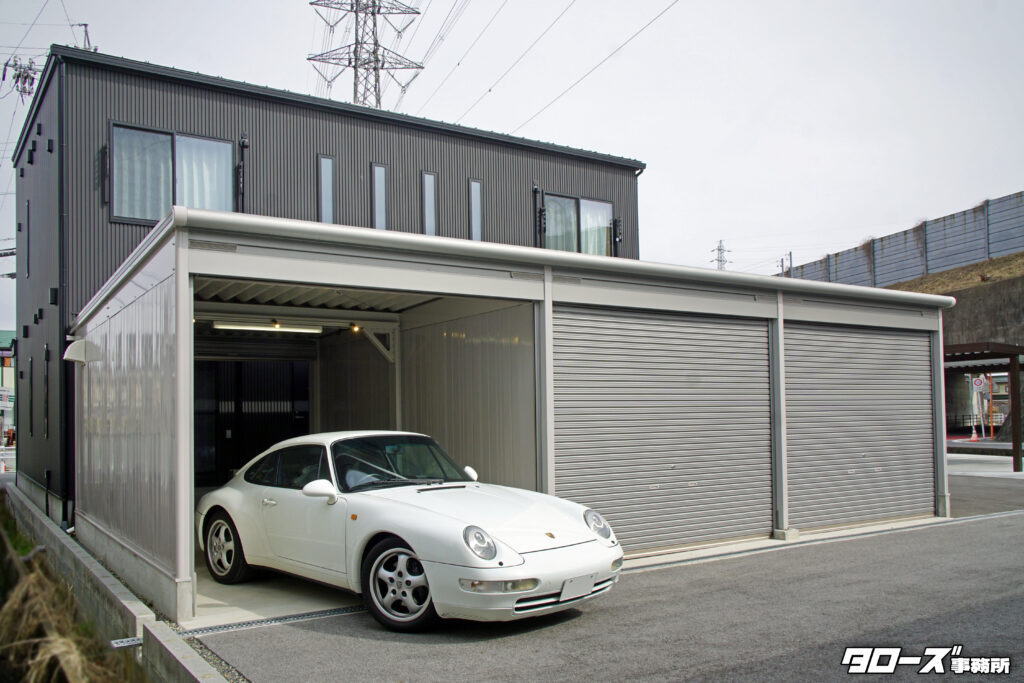 物件名：Carin（カリン）
所在地：岐阜県大垣市熊野町1102-1
最寄駅：JR東海道線 荒尾駅 徒歩5分
タイプ：賃貸ガレージハウス（1LDK・52㎡）